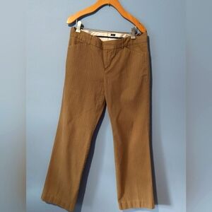 Vintage Gap Y2K Flare Leg Pants Stretch Khaki/Brown Size 8 A
